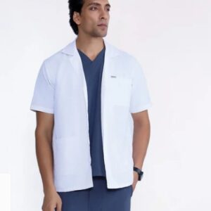 knya Everyday Men s Lab Coat Apron Top Size M Colour white