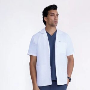 knya Everyday Men s Lab Coat Apron Top Size M Colour white