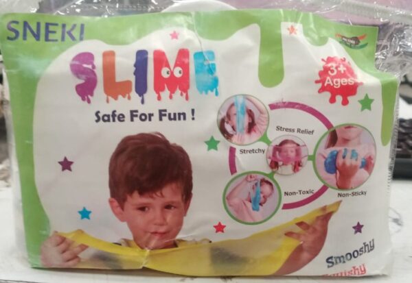 SNEKI Bright Colorful Neon Slime each Slimy Slime Gel Jelly Toy Set Of 6 Multicolour