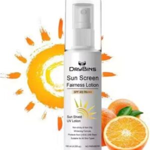 Drybins Sunscreen SPF 40 PA Whitening sunscreen for Anti Wrinkle 100ML