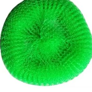 Private Label Plastic Scrub Plastic Utencil Cleaner Scrub Pack of 1 Green Colour