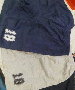 Private Label Boys Regular Fit Cotton Shorts Pack of 3 Black Grey Navy Blue Size 6