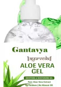 Gantavya Pure Aloe Vera Gel Repairing Soothing for Face Body and Hair 200ml Pack of 1