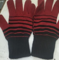 Private Label Men Women Pack of 1 Woolen Gloves Winter Gloves red black