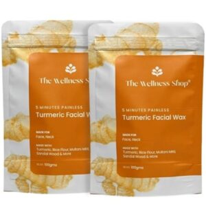 The Wellness Shop Turmeric Facial Wax Powder 100g Pack of 2