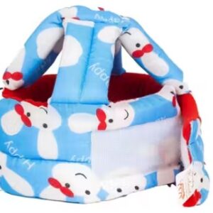 Private Label Baby Helmet sky blue red and white colour