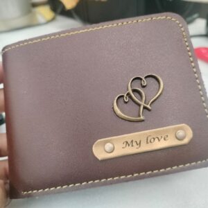 Private Label My Love Personalized Gents Wallet Colour Brown
