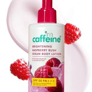 mCaffeine Brightening SPF 50 PA Body Sunscreen Lotion Instant Cooling De tan Body Lotion 200ml