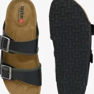 SPYKAR Men Double Strap Sandals with Buckle Fastening COLOUR BLCK SIZE 9