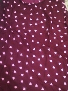 Private Label Sleeveless heart printed kurti m size maroon colour
