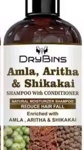 Drybins Amla Aritha and Shikakai Shampoo with conditioner for Reduce hairfall 250ml