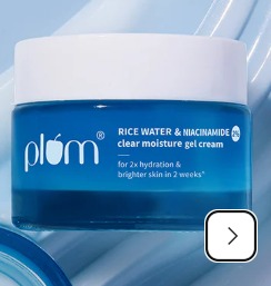 Plum Niacinamide and Rice Water Brightening Gel Moisturizer 50g