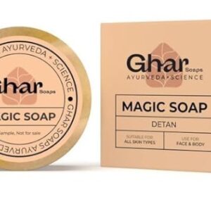 Ghar Soap Sandalwood and Saffron Magic Soap for Bathing 25g