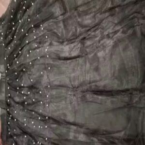 Private Lable Lehenga Choli net fabric black unstech
