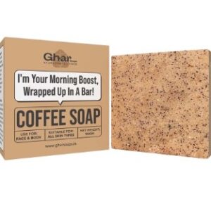 GHAR SOAPS Coffee Soap With Shea Butter For Nourishment 50gm
