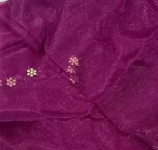 Private Lable SILK NET DUPATTA FOR WOMEN COLOUR WINE