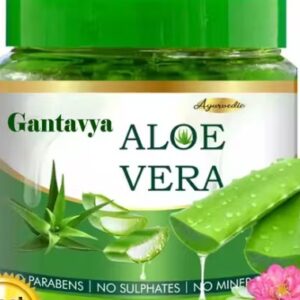 Gantavya Pure Aloe Vera Gel for glowing Face Skin Hair 220 gm