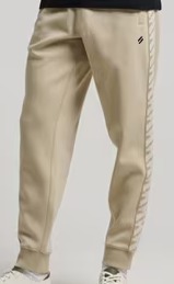 SUPERDRY Slim Fit Running Track Pants size S color brown