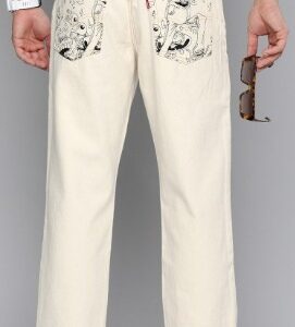 Levis Men 550 92 Relaxed Fit Printed Stretchable Jeans size 81 cm