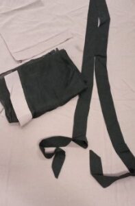 Private Label Abaya side neck ribben band Burqa With Scarf size 56 colour light brown and black