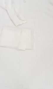 Private Label RIAYAH Abaya Burqa with Fancy Button Design and scarf for Women size 56 colour white