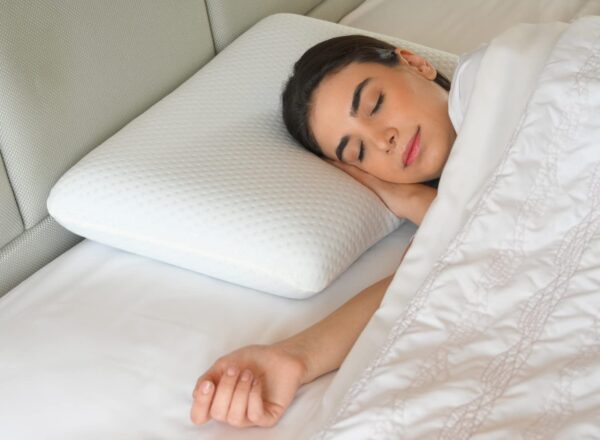 Sleepsia Memory Foam Cervical Orthopedic Ultimate Comfort Bed Pillow White