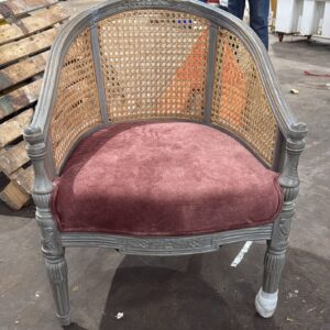 Sheesham Wood Wooden Carved Chair With Cushion