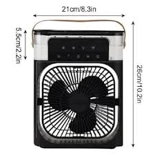 Portable Black And White Air Cooling Mini Fan
