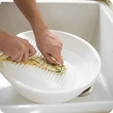 Washboard Basin Lightweight Washing Supplies Washtub For Cloths White Colour