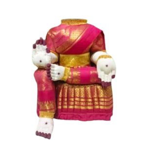 Pink Saree Varalakshmi Idol Body For Pooja 10 Inch