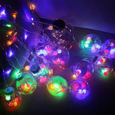 Party Propz Multicolour Wish Ball Lights 2Point5M 12Led Wish Ball Orb Led Series Lights Home Decoration