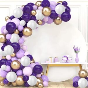 Party Propz Rubber Balloons For Decoration 83 Pcs Purple Balloons For Birthday