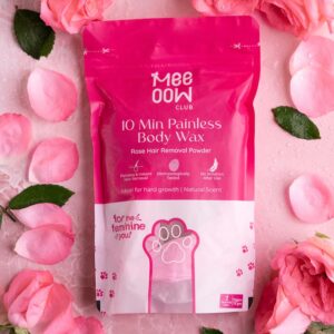 Meeow Painless Rose Body Hair Removal Wax Powder