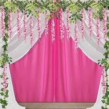 Party Propz Backdrop Cloth For Decoration 12 Pcs Haldi Decoration Items For Marriage Multicolour