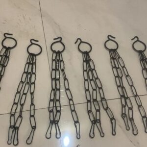 Multicolor Stainless Steel Hanging Basket Metal Pack Of 10