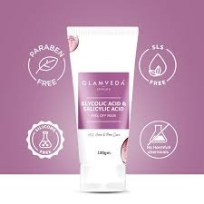 Glamveda Glycolic Acid And Salicylic Acid Peel Off Mask 100 Gm