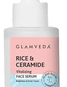 Glamveda Korean Rice Water Ceramide Vitalizing Serum Skin Barrier Dry Sensitive Combination Skin 30Ml