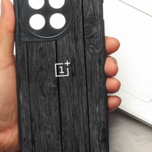 One Plus 12R Dark Wood Mobile Back Cover