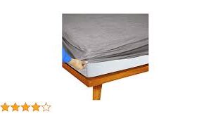 Mattress Protector Grey Velvet Double Bed Cover 72 Inch