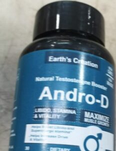 Earth Creation Natural Testosterone Booster Android 30 Capsules