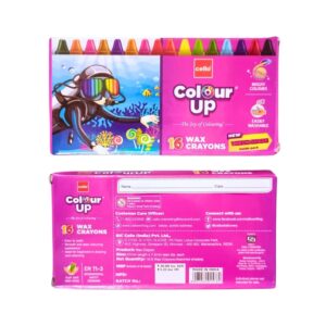 Cello Colour Up Wax Crayons 16 Bright Shades Pack Of 10