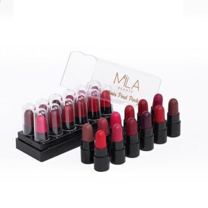 Mila Beaut茅 12 Creamy Matte Mini Lipstick Kit