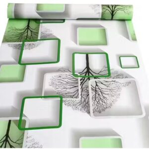 White Printed Adhesive Wallpaper For Home Decoration 3 Meter