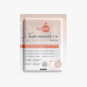 Inlief Niacinamide 1 Sheet Mask For Glowing Skin 7Point95Ml