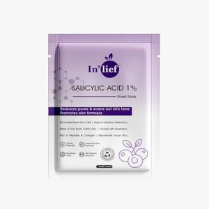 Relief Salicylic Acid 1 Sheet Mask For Glowing Skin 7Point95Ml