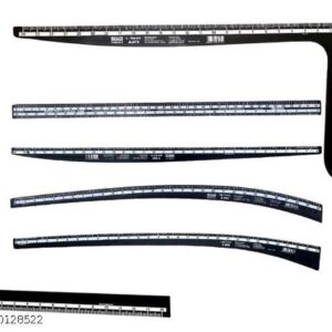 Artonezt Hard Plastic Scales Set 6 Pcs L Shape