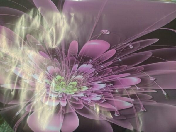 Purple Colour Printed Wallpaper For Table 1 Meter