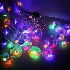 Party Propz Multicolour Wish Ball Lights For Decoration 2Point5M 12Led Wish Balls