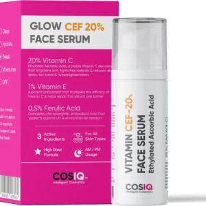 Cos Iq Vitamin Cef 20 Face Serum For Skin Glowing Brightening 30Ml
