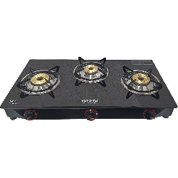 Kutchina CT ECO 3 Burner Glass Cooktop Black